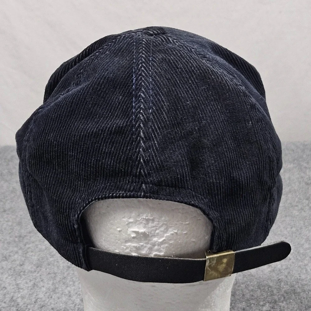 Vintage NRA ILA Corduroy Hat Strapback Navy Blue Eagle Embroidered Style Cap 80s